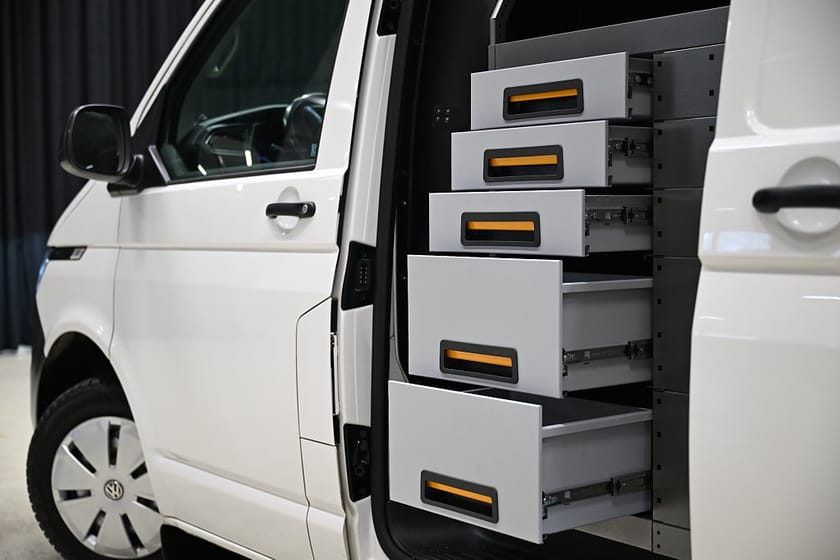 Bild 3 av Volkswagen Transporter DSG 150HK Servicebil|Inredning|Dubbeldörr|Moms|SeUtr!!