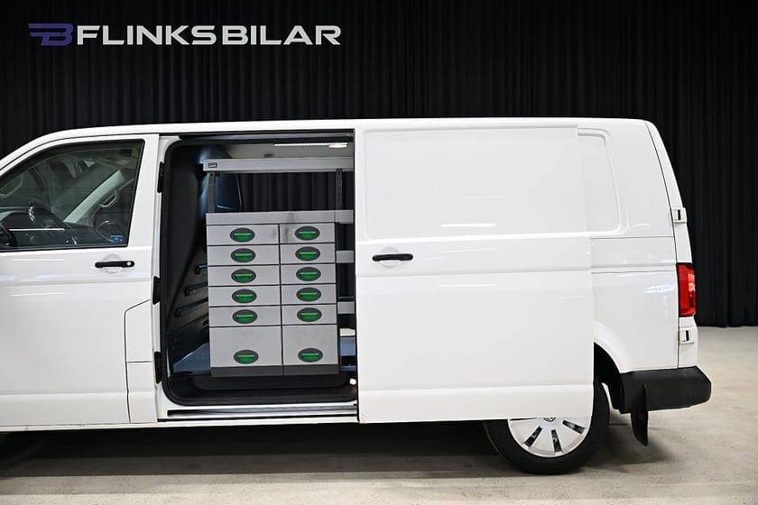 Bild 5 av Volkswagen Transporter DSG 150HK L2|Servicebil|Dubbeldörr|Inredd|Leasbar|SeUtr
