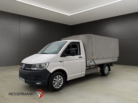 Volkswagen Transporter Chassi Cab FLAKBIL Värmare 3-Sits Dragkrok Moms