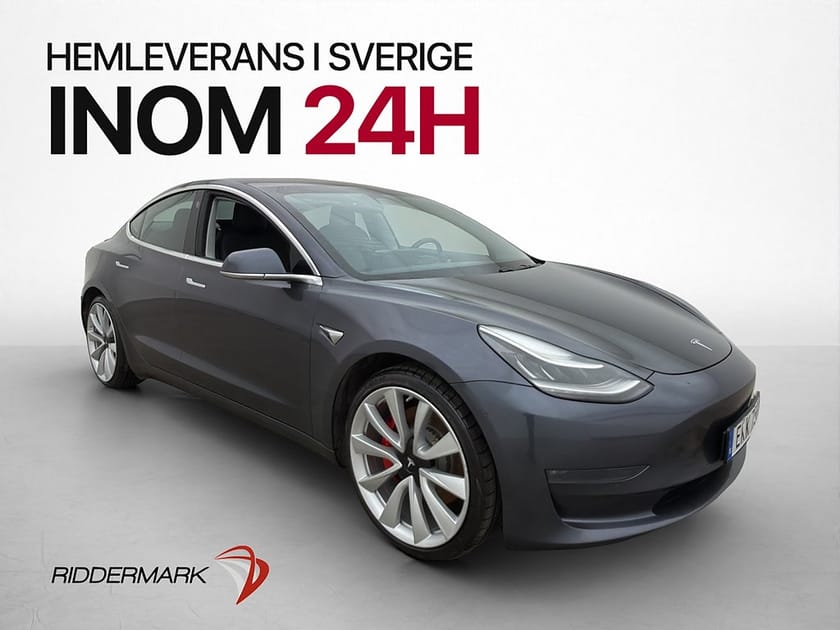 Bild 3 av Tesla Model 3 Performance AWD Panorama Skinn Svensksåld