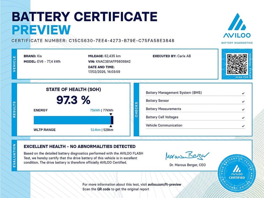 Bild 3 av Kia EV6 77.4 kWh Kamera Adap.Farth Värmepump LED BLIS V-hjul