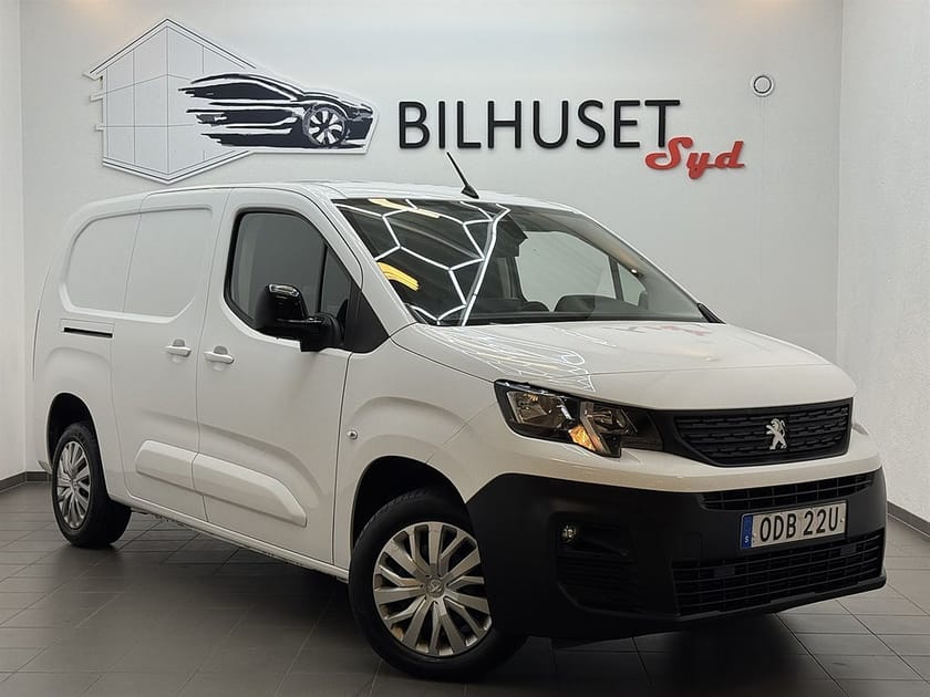 Bild 1 av Peugeot Partner Utökad Last 1.5 BlueHDi 102hk MOMS Värmare/Bkamera/Krok/Nyservad