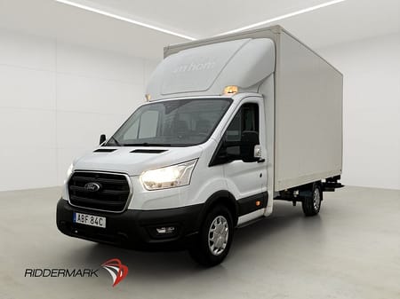 Ford Transit 350 Chassi Cab BAKGAVELLYFT Ny-Kamrem Värmare CARPLAY MOMS
