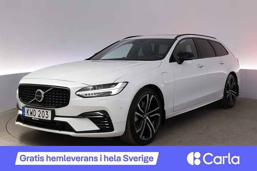 Bild 1 av Volvo V90 T8 R-Design Pano Läder B&W Elstol HUD 360