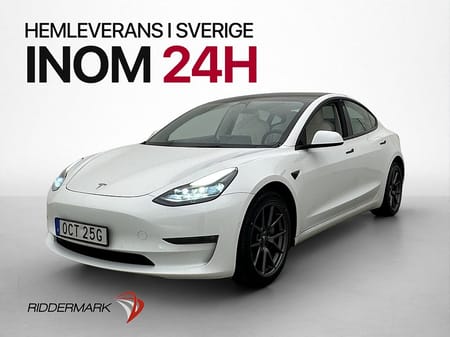 Tesla Model 3 Long Range AWD Ljus Interiör Kamera Pano Moms