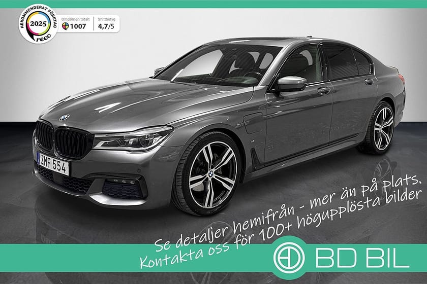 Bild 1 av BMW 740e 740 M-SPORT TAKLUCKA H/K ADAPTIV LED SE SPEC