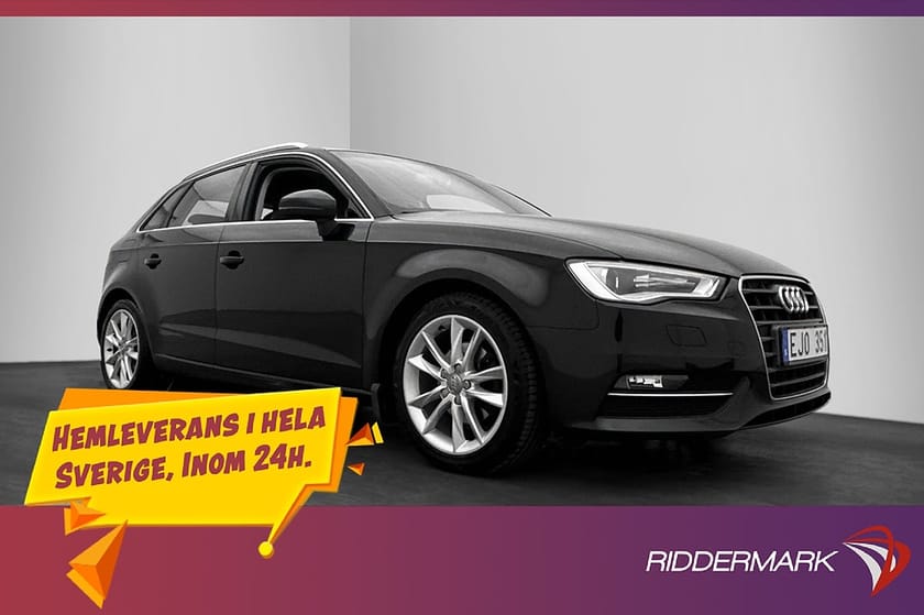 Bild 1 av Audi A3 Sportback TDI 150hk Farthållare Bluetooth 0,42L/mil