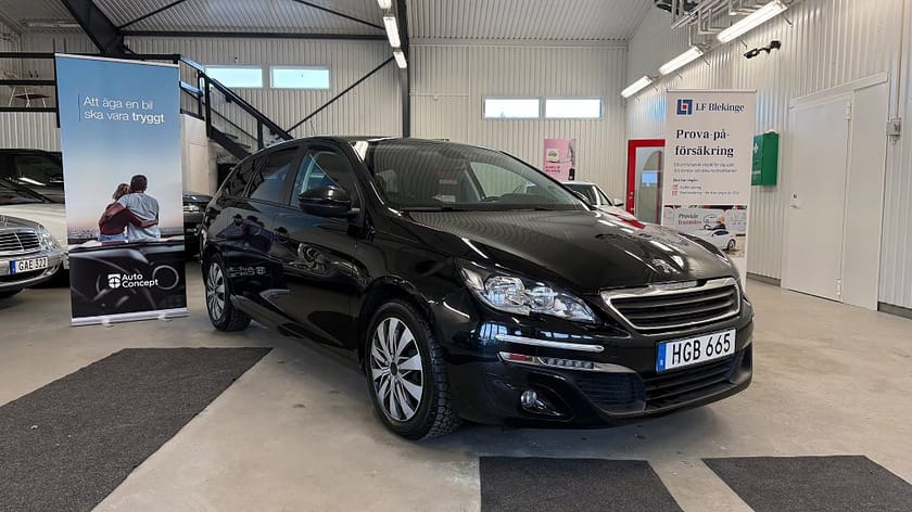 Bild 1 av Peugeot 308 SW 1.6 BlueHDi Manuell, 120hk Active, **Välvårdad**