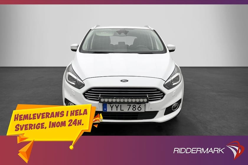 Bild 2 av Ford S-Max AWD 180hk Business 7-Sits Värm Kamera Elstol Drag