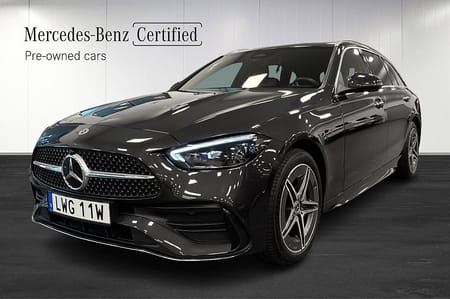 Mercedes-Benz C 300 T e AMG Distronic Burmester Drag Rattvärme Keyless