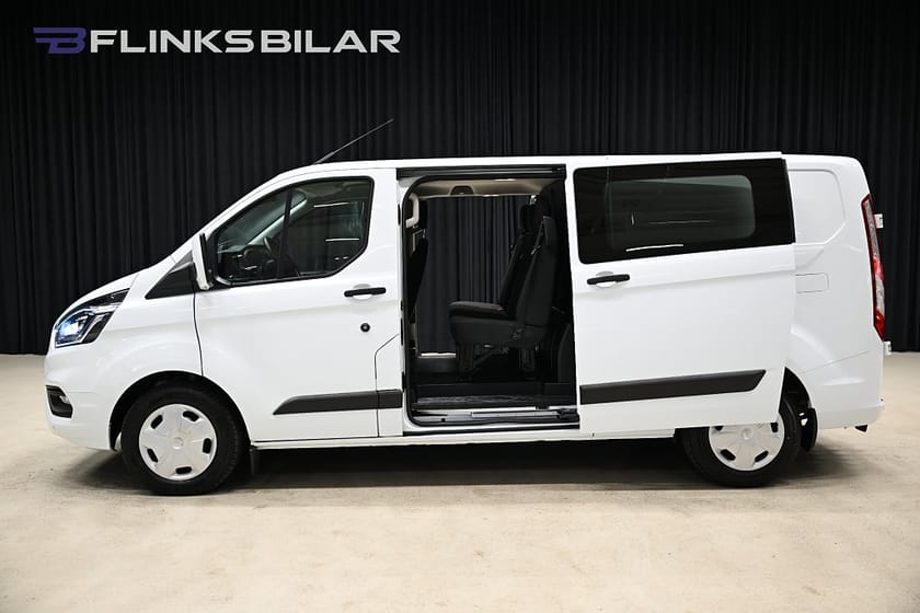 Bild 4 av Ford Transit Custom 340 Crew Van 170HK Automat|Dubbelhytt|LED|Dubbeldörr|Leasbar