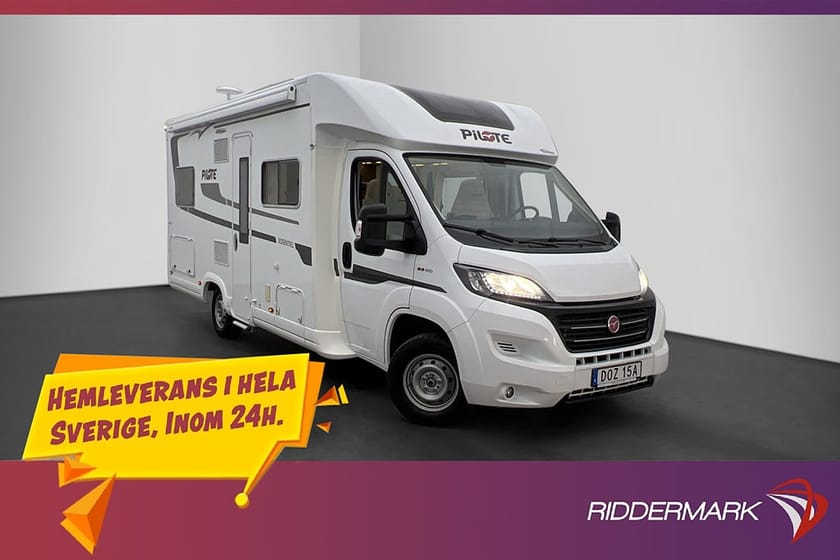 Bild 1 av Pilote Campervan Fiat P716 2019 3345mil AC Solcell Stödben 5-sits