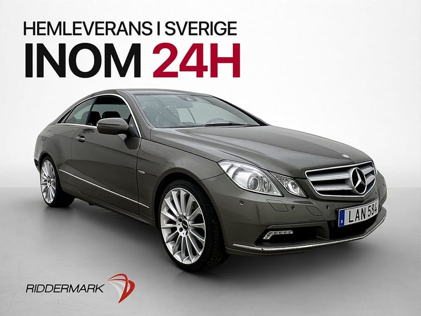 Bild 1 av Mercedes-Benz E 250 Coupé BE 204hk Kamera Sensorer Navi Elstol