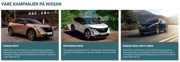 Våre kampanjer på Nissan