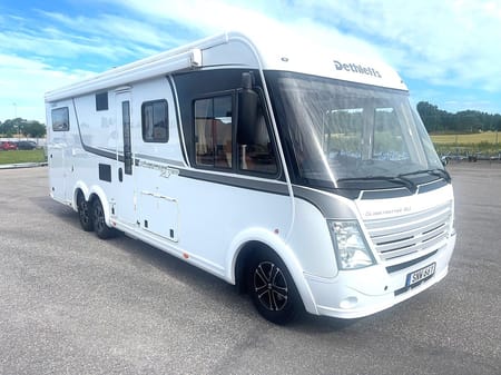 Dethleffs Campervan Fiat XL-I 7850, Skinn, 2 x AC, FIN !