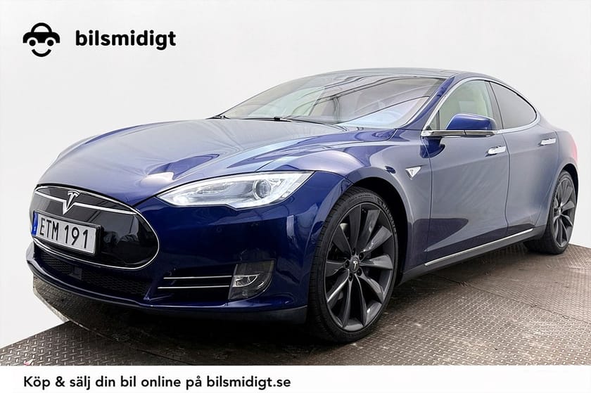 Bild 1 av Tesla Model S 85D AWD CCS-uppgr Luftfjäd Köldpkt Läder Navi Kamera AP 423hk