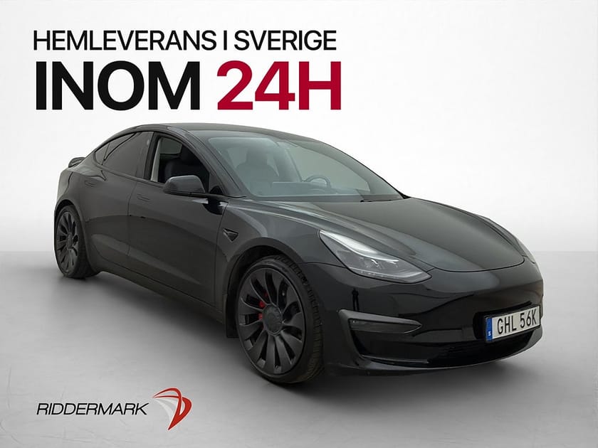 Bild 1 av Tesla Model 3 Performance MOMS Autopilot Svensksåld