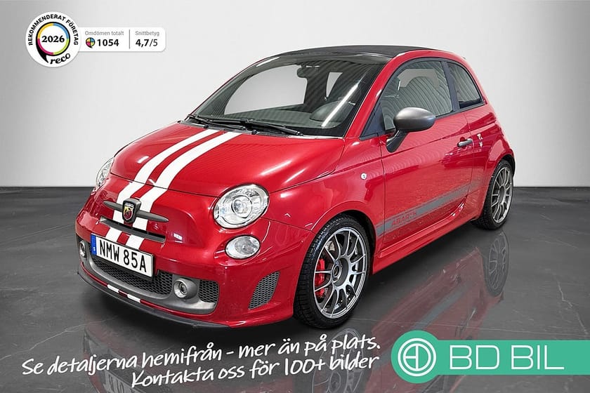 Bild 1 av Abarth 595C 1.4 T-Jet CABRIOLET COMPETIZIONE SKALSTOLAR KAMREM BYTT