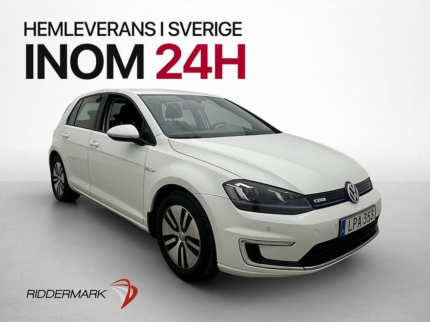 Bild 1 av Volkswagen e-Golf 115hk Värmepump Sensorer Adaptiv-Fart