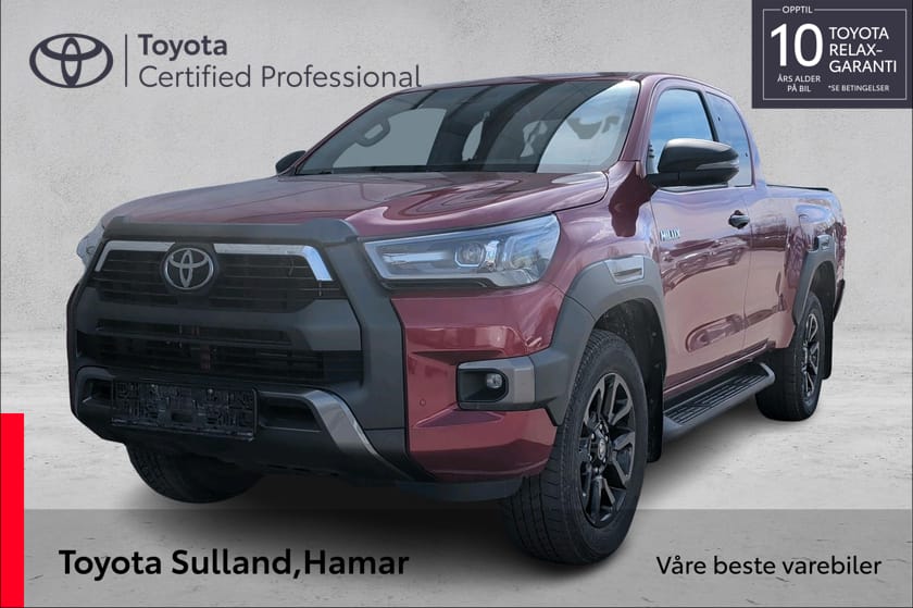 Bilde 1 av Toyota Hilux Extra Cab 2,8 204HK Invincible X - Hengerfeste