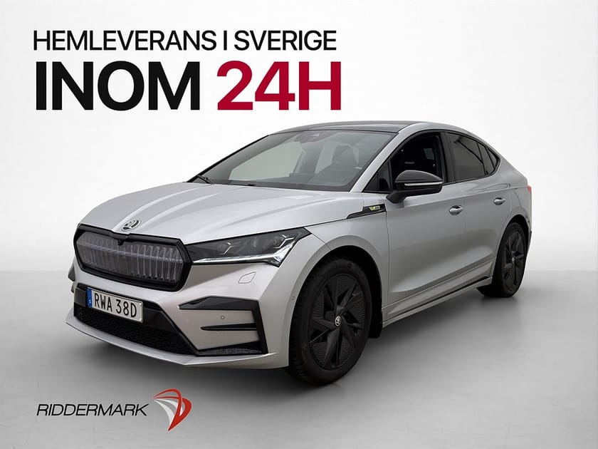 Bild 1 av Škoda Enyaq Coupé RS iV Skoda AWD Pano Crystal-Face Skinn Drag MOMS