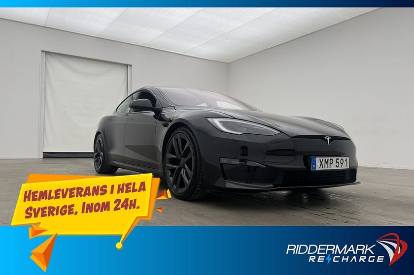 Bild 1 av Tesla Model S Plaid AP Drag Luftfjädring Yoke Sv.Såld MOMS