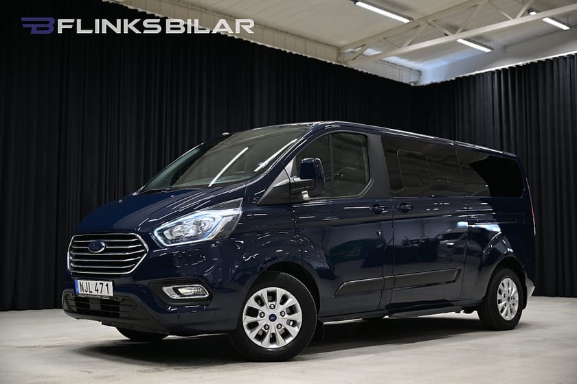 Bild 1 av Ford Tourneo Custom 320 130HK Automat|9-Sits|Dubbeldörr|Lågmil|Kambytt