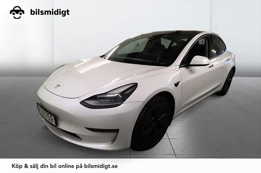 Bild 1 av Tesla Model 3 Long Range AWD R 75 kWh Drag AP3 Läder MOMS