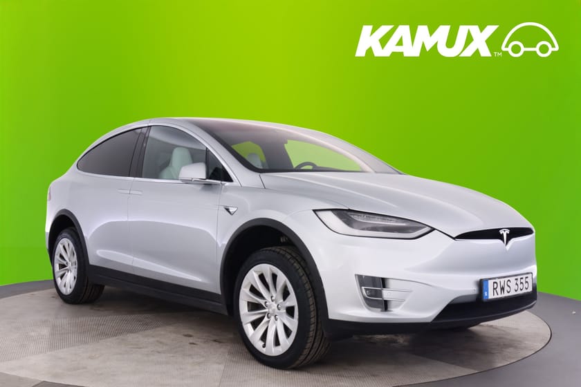 Bild 1 av Tesla Model X 75D AWD 6-Sits Uppgrad AP GRILL PÅ KÖPET! Batteritestad Drag Kolfiber Luftfjäd