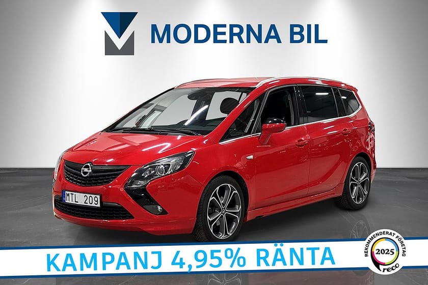 Bild 1 av Opel Zafira Tourer 1.4 Turbo Enjoy 7-sits Dragkrok Navi Fullservad