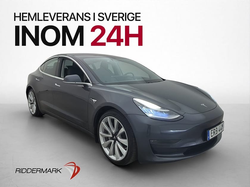 Bild 3 av Tesla Model 3 Long Range AWD Pano Skinn Dragkrok Svensksåld