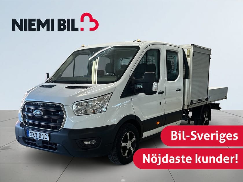 Bild 1 av Ford Transit 350 Chassi Dubbelhytt 2.0 6-sits MOMS S&V Drag Dvärmare