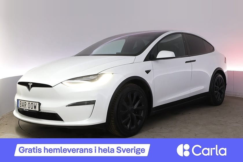 Bild 1 av Tesla Model X Plaid 6-sits Full FSD Autopilot Pano Dragkrok