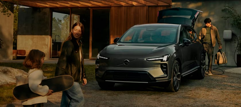 Möt nya Volvo EX60 bakgrundsbild