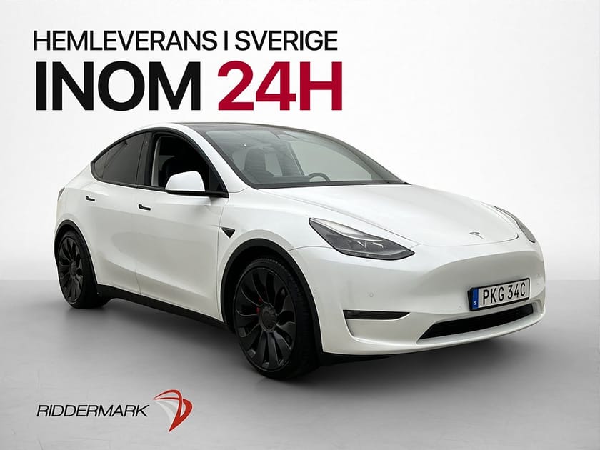Bild 1 av Tesla Model Y Performance Värmepump Dragkrok Autopilot