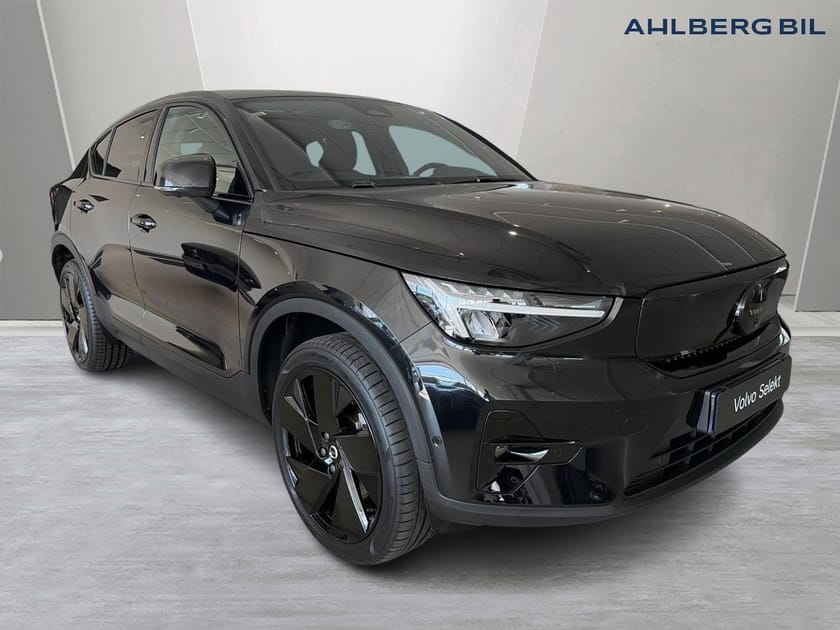 Bild 1 av Volvo EC40 Single Motor Extended Range 🟣 M R Plus Black Edt, Klimatpaket, Dragkrok Halvautomatisk, Parkeringskamera 360, Baklucka Elmanövrerad, Google Maps