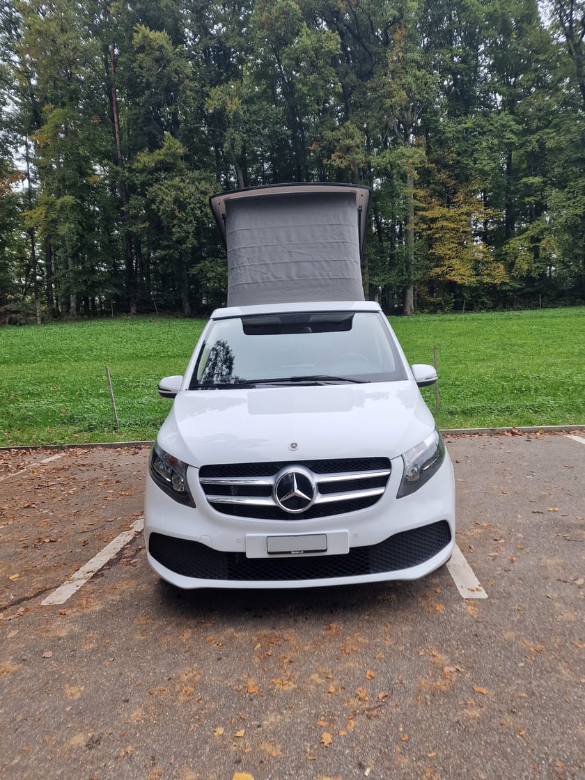 Bild 1 av Mercedes-Benz Marco Polo 220d 3.1t Mercedes 250d | Lyxig campervan | Sovplatser för 2 | Kök + pop-up-tak