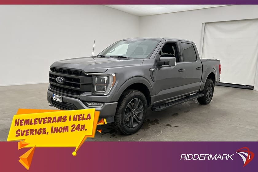 Bild 3 av Ford F-150 SuperCrew Lariet Sport 5.0 406HK Cockpit Drag B&O Pano Moms