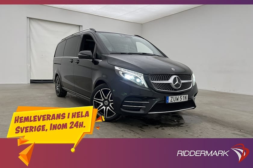 Bild 1 av Mercedes-Benz V 300d 4MATIC 3.1t 300 4M AMG First Class Värm El-Dörr Pano Bur