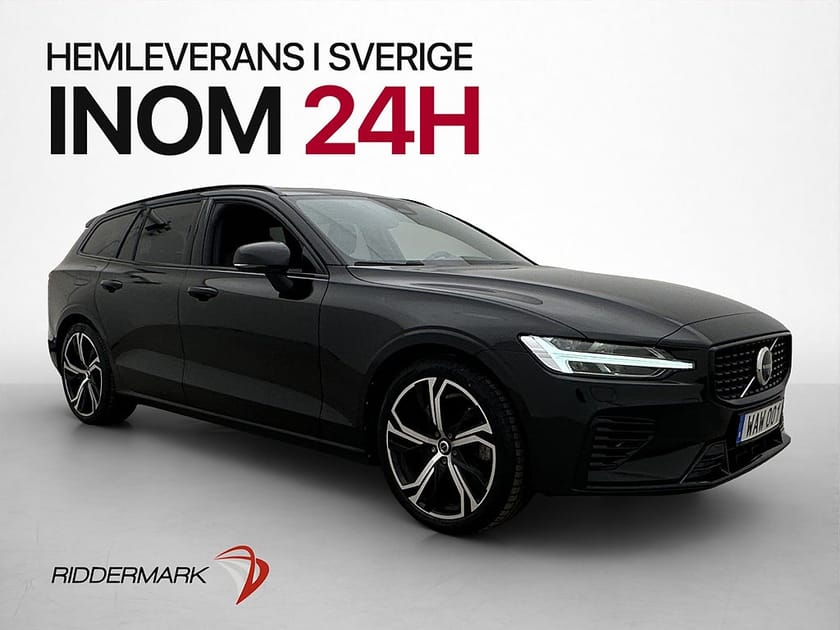 Bild 1 av Volvo V60 T8 456hk AWD Ultimate Dark B&W Pano HUD Värm MOMS