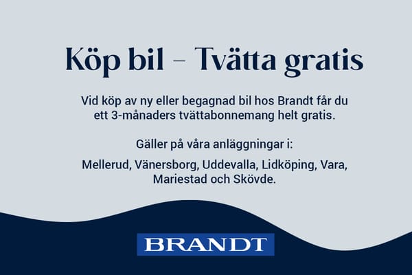 Köp bil - Tvätta gratis