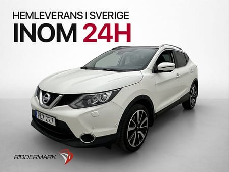 Nissan Qashqai 115hk Tekna Pano 360° Navi Halvskinn Dragkrok