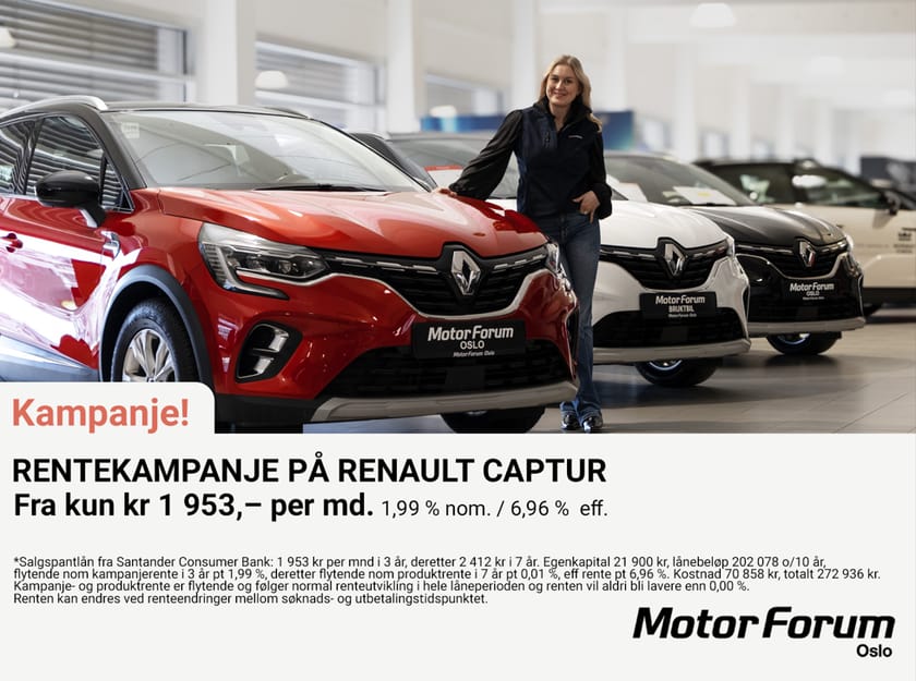 Bilde 2 av Renault Captur E-TECH Plugin-Hybrid 160 46 km el wltp - apple carplay-drivstoffgjerrig