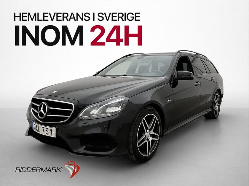 Bild 1 av Mercedes-Benz E 220 T BlueTEC 4MATIC 4M Avantgarde Drag Sensorer Halvskinn