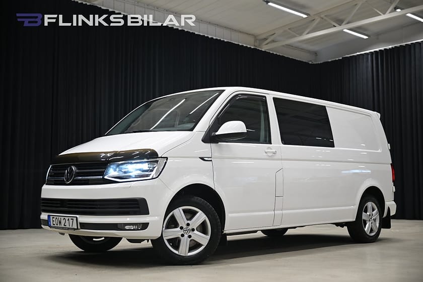 Bild 1 av Volkswagen Transporter TwinCab 4Motion DSG 204HK Dubbelhytt|Nedlackad|LED|Taklucka