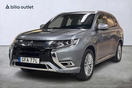 Mitsubishi Outlander PHEV CVT Business 224hk Drag Rattvärm Läder 360°k