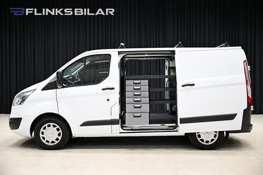 Bild 4 av Ford Transit Custom 290 130HK Servicebil|Dubbeldörr|Inredd|NyKamrem|Moms