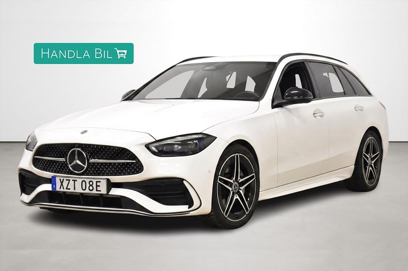 Bild 1 av Mercedes-Benz C 220 T d AMG-Line Värmare Night Premium Drag