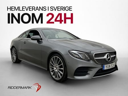 Mercedes-Benz E 220 d Coupé 4MATIC 4M AMG Pano Värmare Kamera Skinn