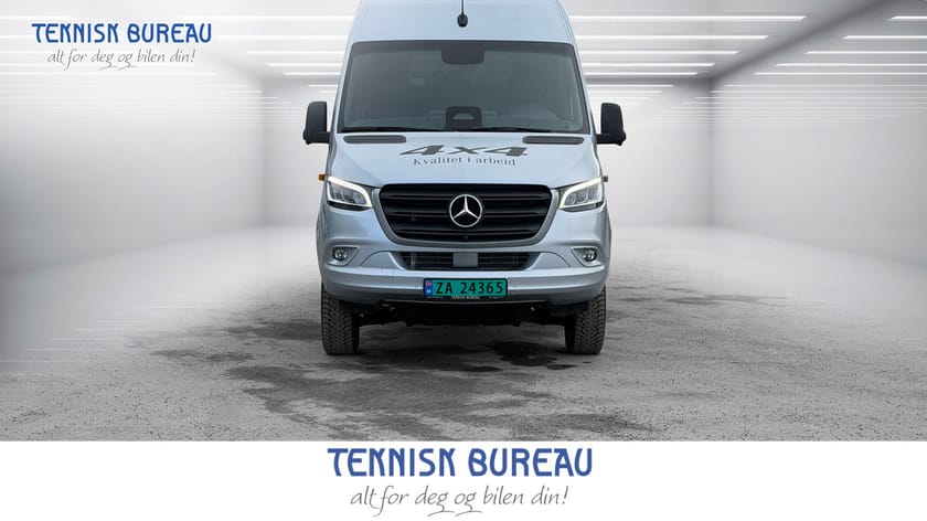 Bilde 3 av Mercedes-Benz Sprinter 319 CDI 4x4 Panel Van 190 HK. 3 seter, led , Navigasjon, cruise, ryggekamera